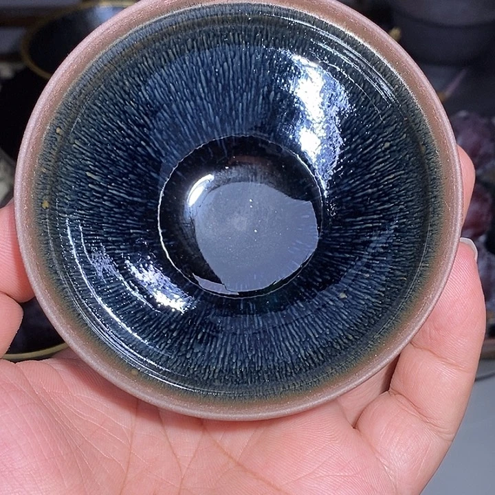 茶盏百**昊乌泥窑柴烧作品