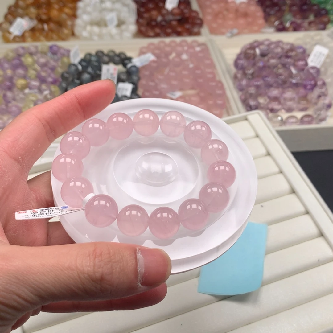 水晶手链未镶嵌马粉14，A73