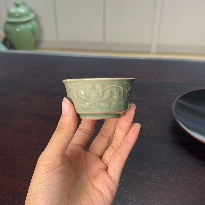 龙泉云间青瓷小米茶器