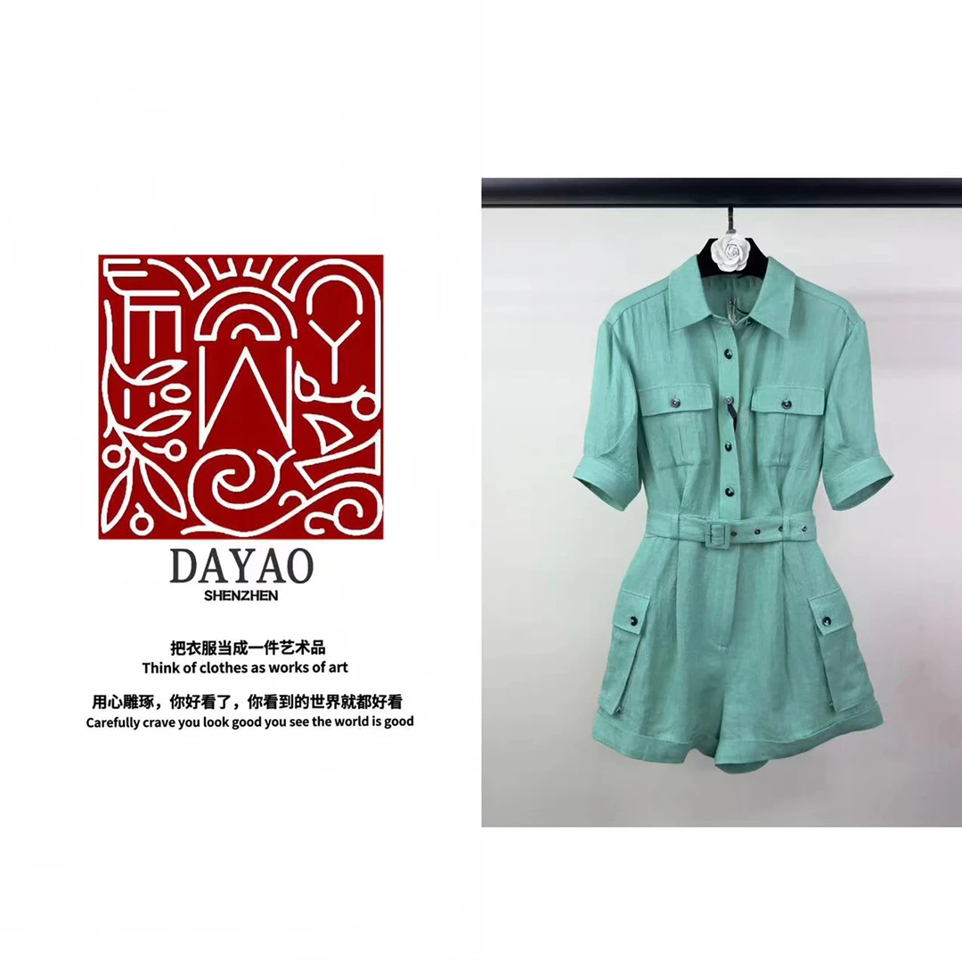 「DAYAO」时尚气质高级感修身名媛连体裤轻奢高端女装WY24694