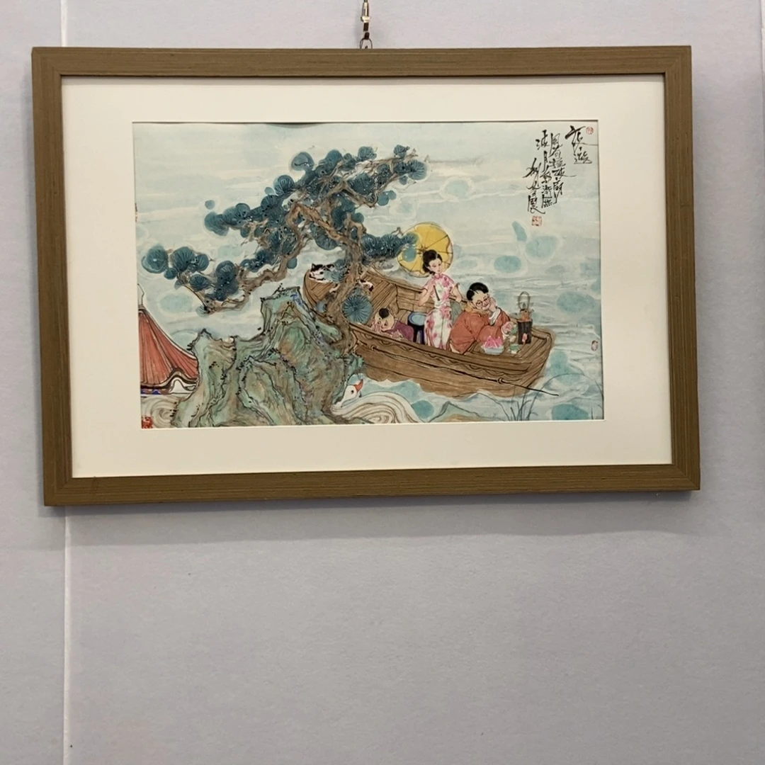 叶***花国画墨鱼精品墨鱼精品