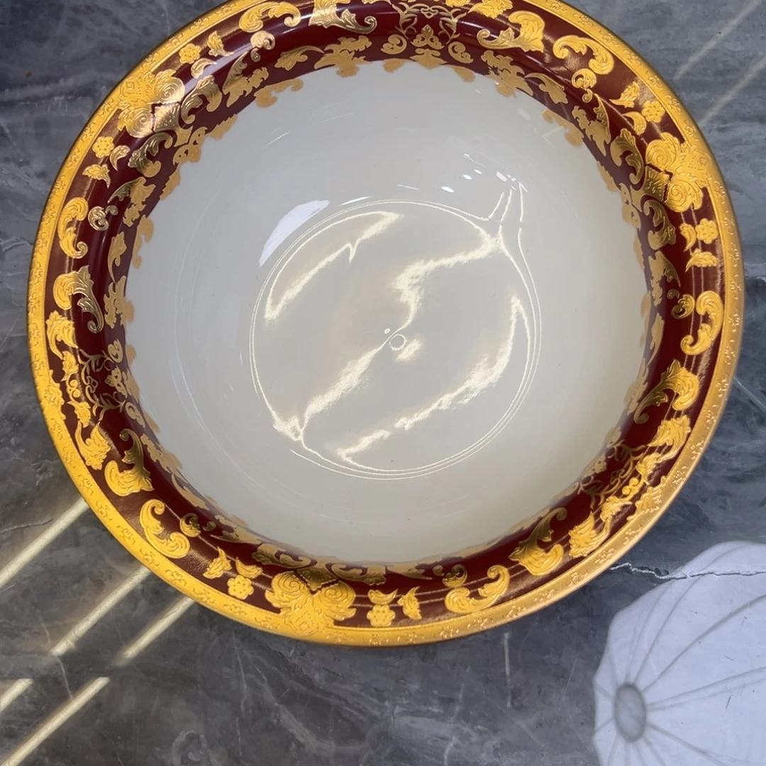 瓷片10.25寸大汤碗一个一单微瑕