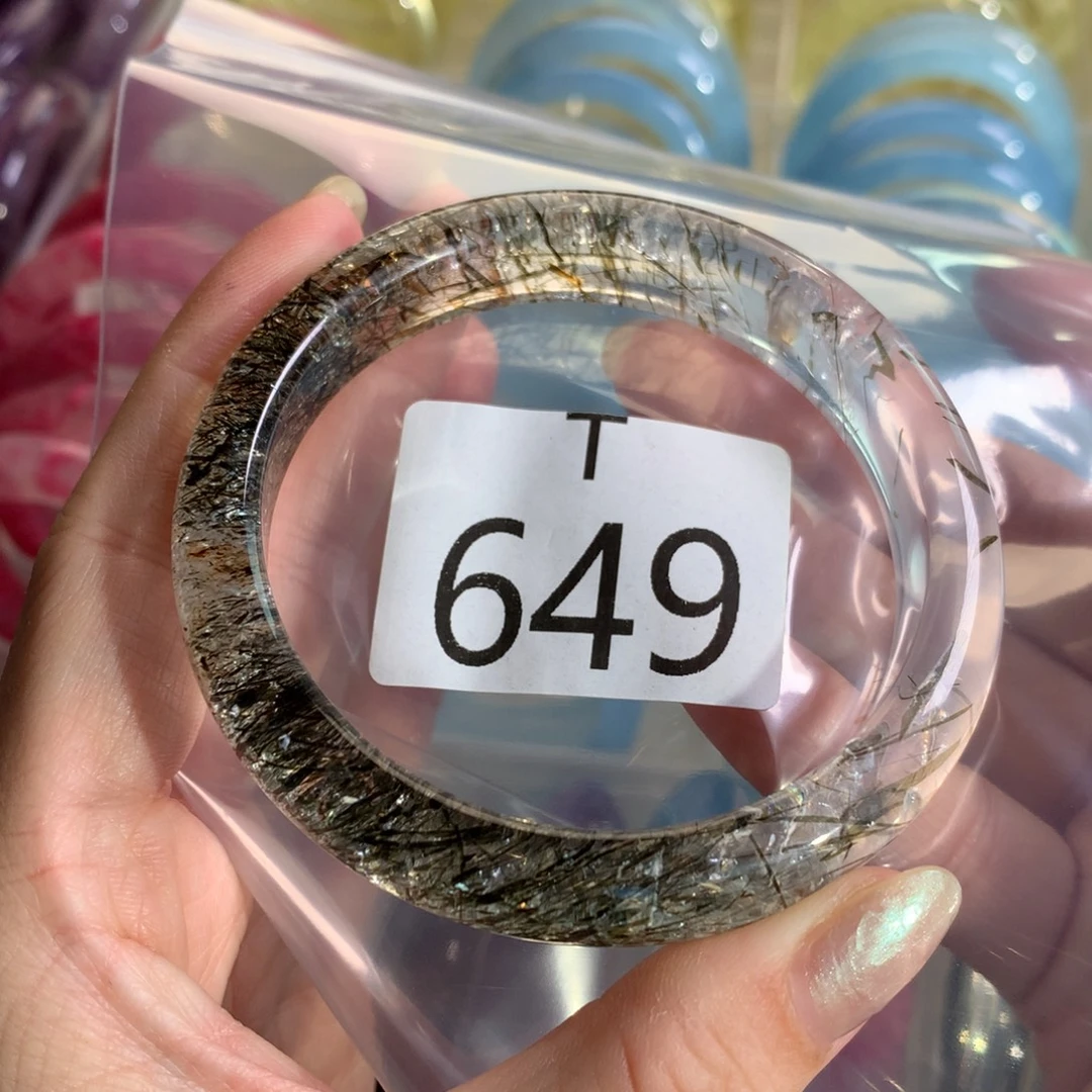 婉***拒水晶珠宝半成品未镶嵌水晶手镯649-60