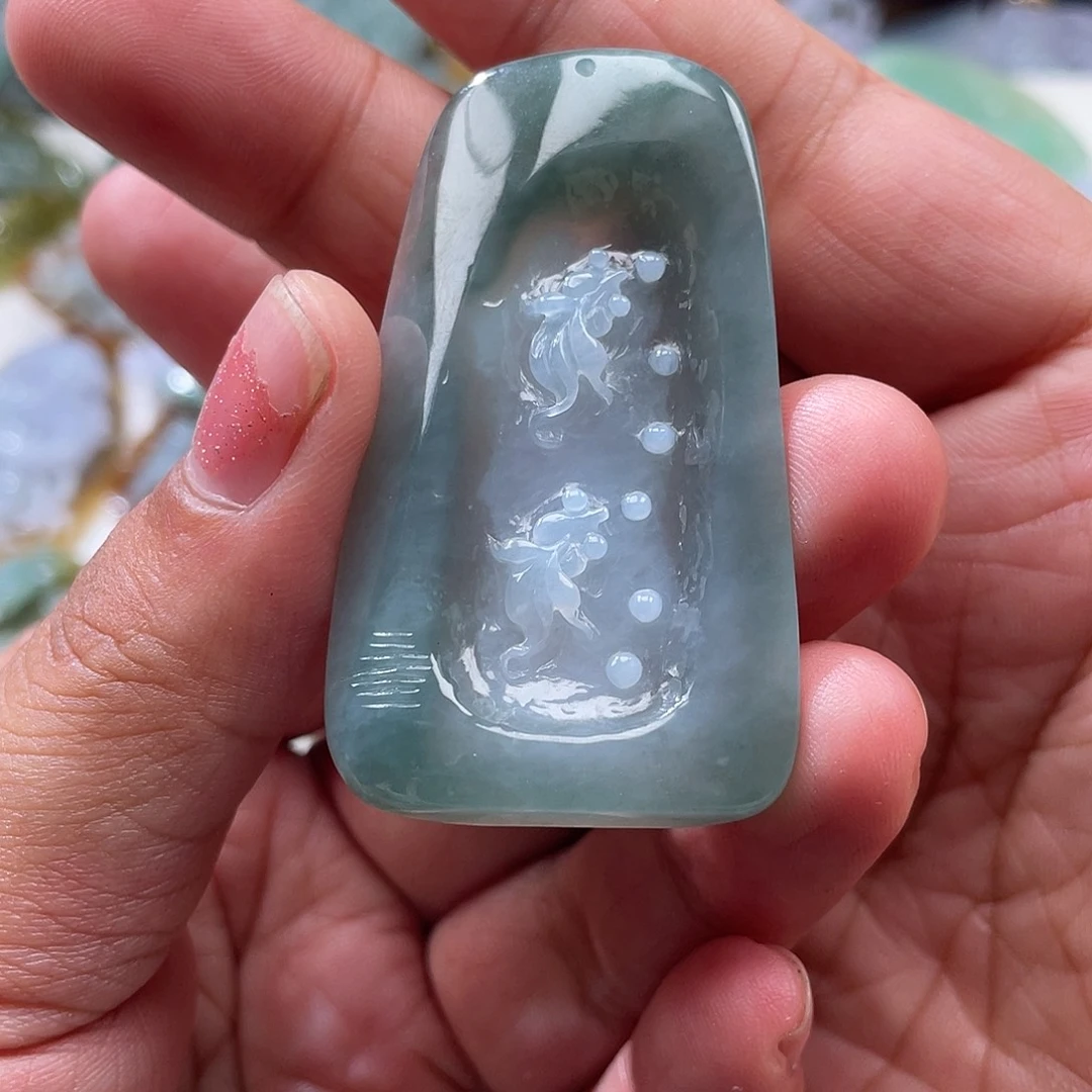 翡翠未镶嵌颈饰翡玉缘翡翠