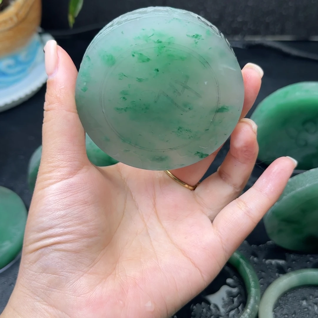 校***）定制石英质玉（非洲翠）定制不退换