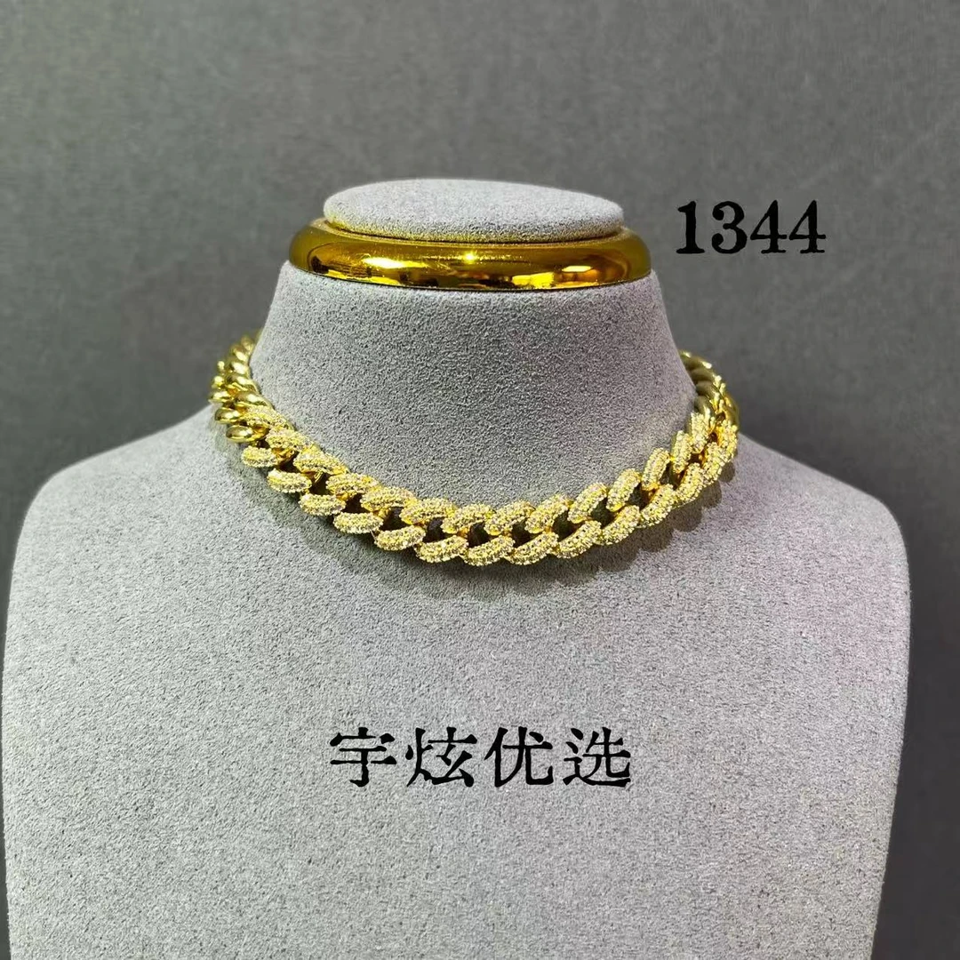 黄铜合成锆石手链 饰品轻奢时尚百搭金色手链小众1344