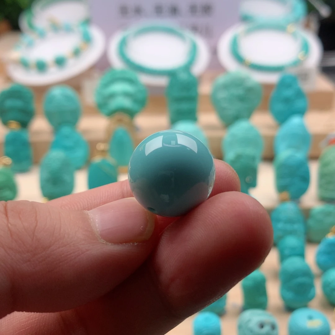 绿松石圆珠未镶嵌