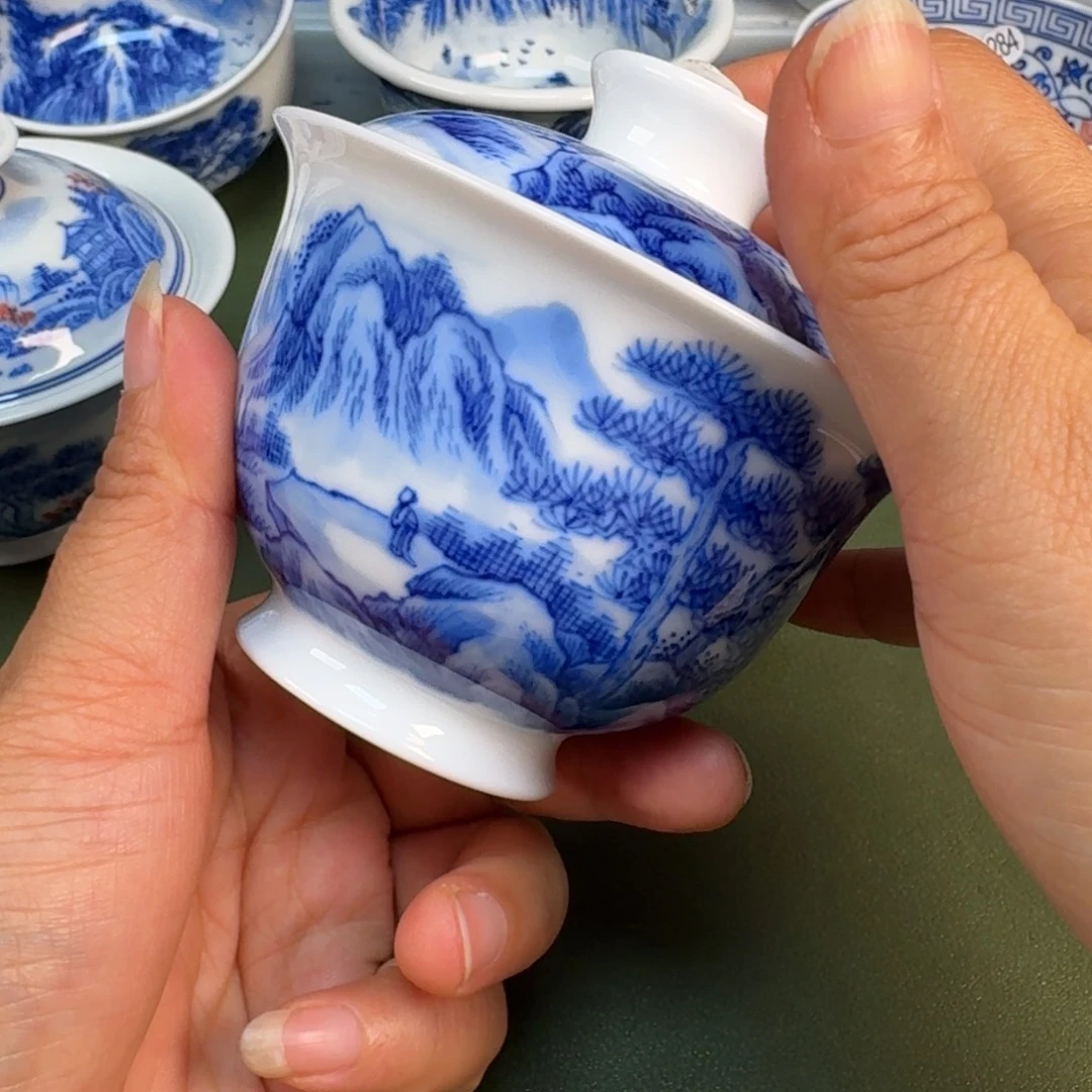 陶景德镇纯手绘茶具圆圆236