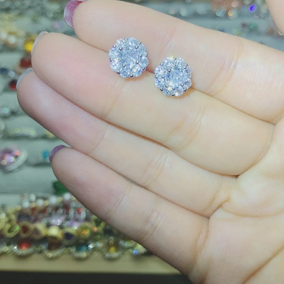 【闪购商品】托帕石耳饰银S925镶嵌