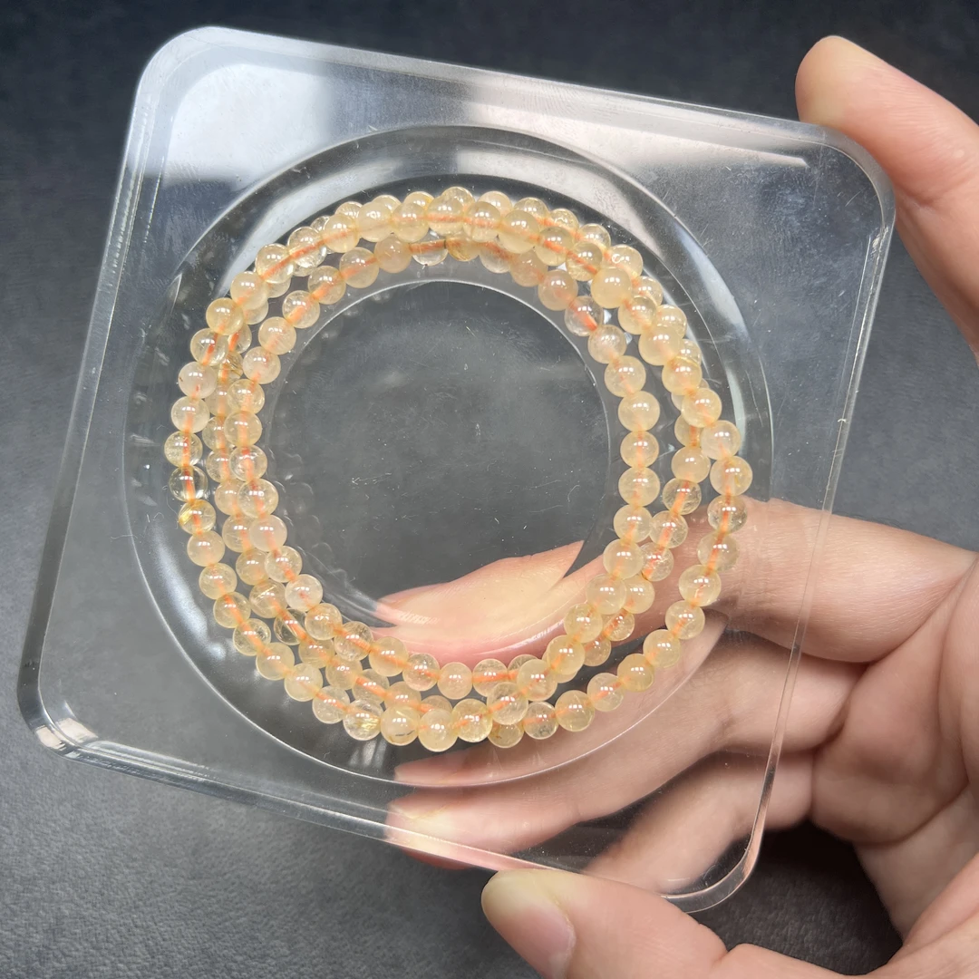 天然三圈金发晶4mm+