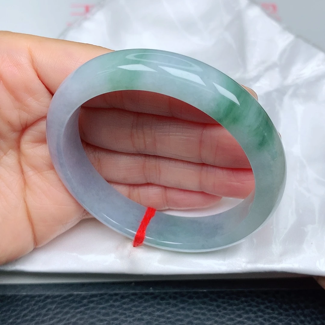 未镶嵌手镯翡翠农***子55圈