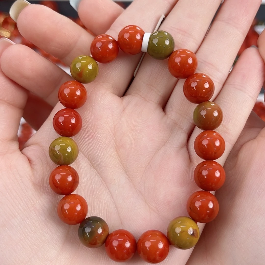 南红玛瑙未镶嵌大山包包浆10mm手串