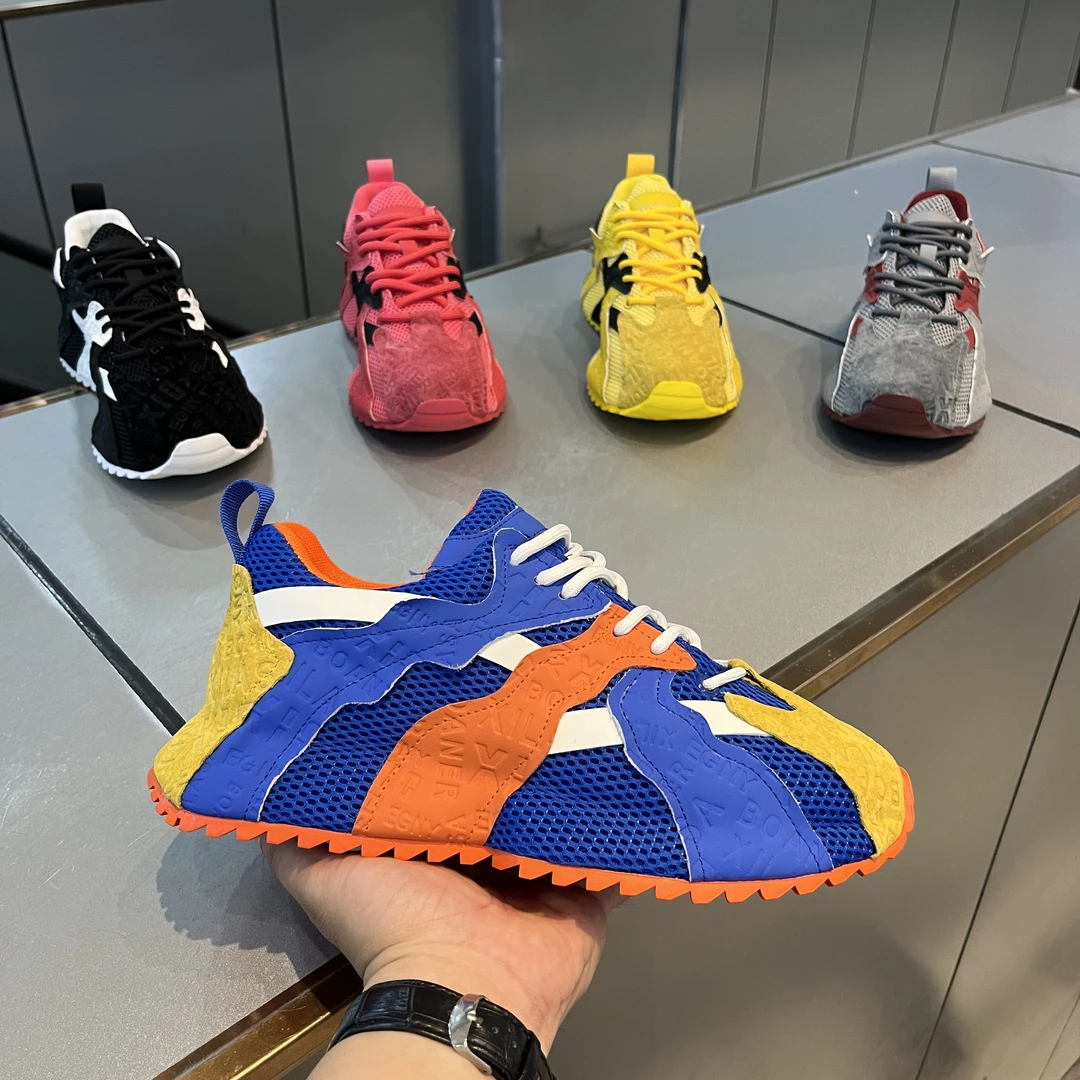 鞋子夏季潮款拼色运动休闲鞋百搭潮流运动鞋潮鞋透气男鞋新款