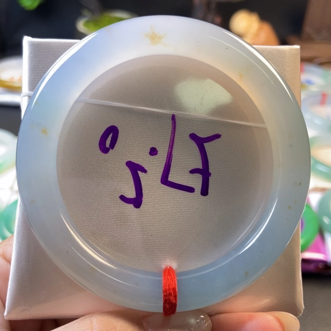 翡翠未镶嵌手镯13冰芙蓉圆条