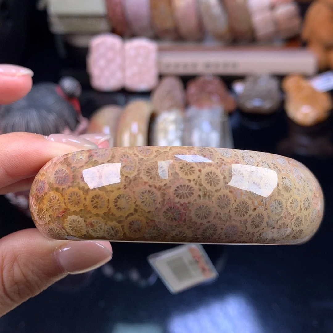 【闪购商品】硅化珊瑚（珊瑚玉）未镶嵌颈饰彩色小柠檬57.2（10号）