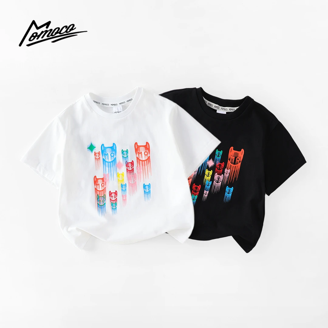 MOMOCO夏季款男童中大童韩版休闲T恤77230235039&77230235040