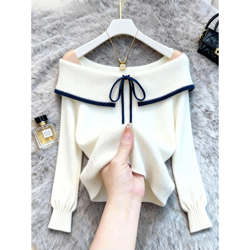 2025秋季新款韩版减龄时尚气质洋气显瘦百搭长袖毛衣针织衫女爆款