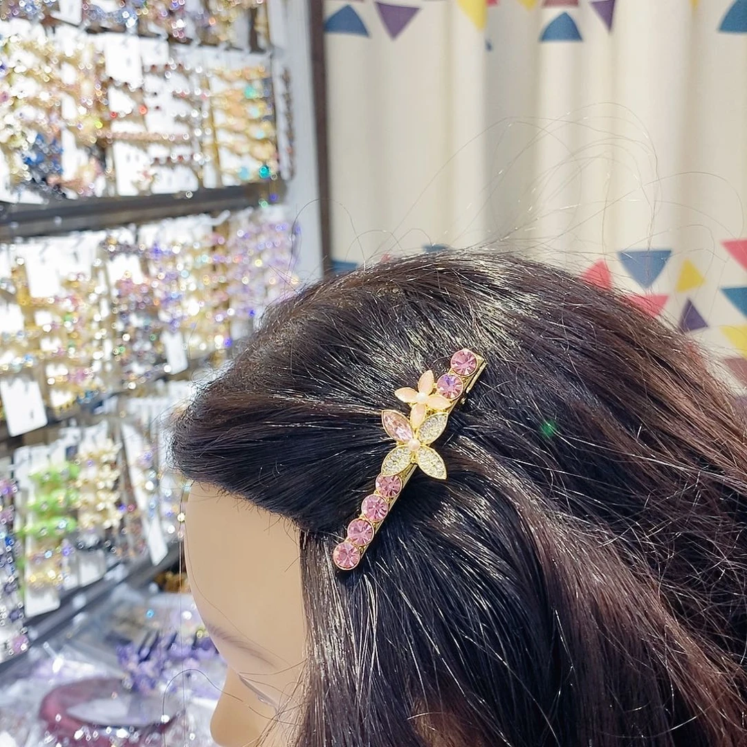 仿水晶合金四叶菜鸭嘴