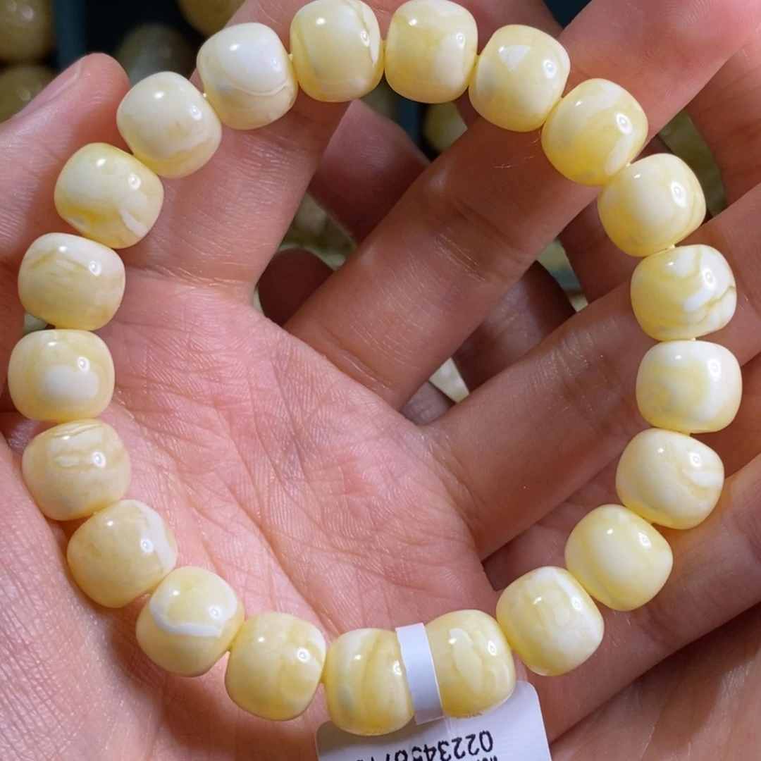 蜜蜡裸石未镶嵌11手串