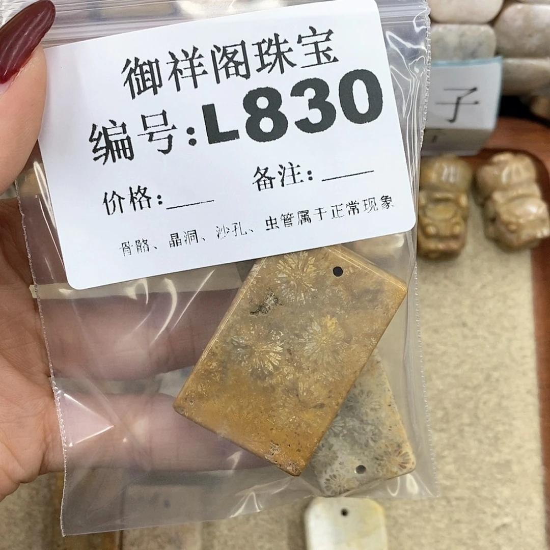 硅化珊瑚（珊瑚玉）L未镶嵌?****喵
