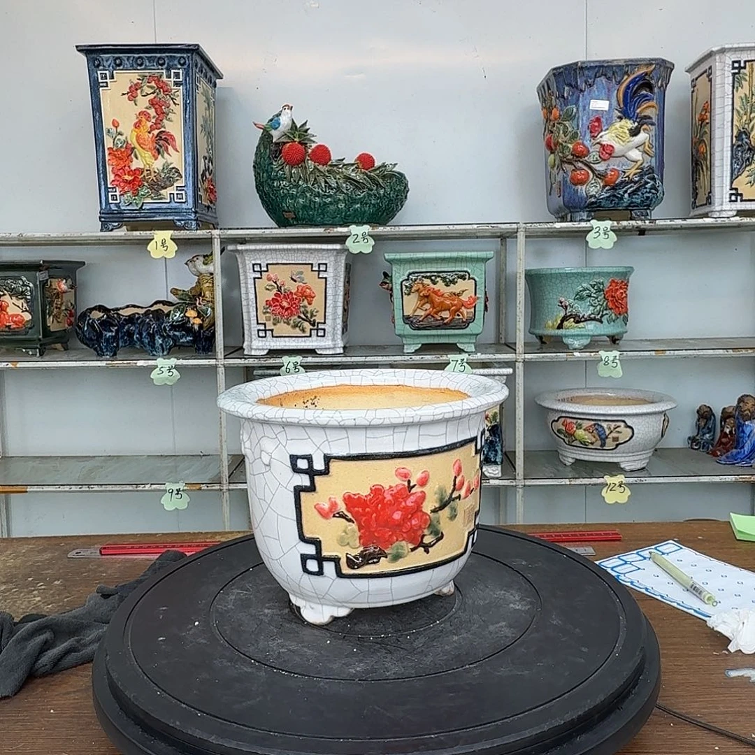 就***玩内口16内深14石湾盆