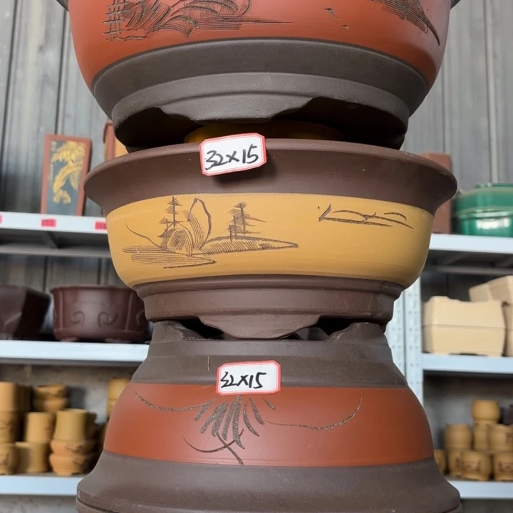 紫砂花盆             100-4