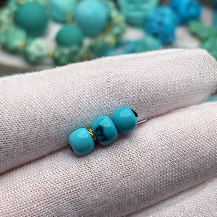 绿松石未镶嵌珠宝奇石6mm