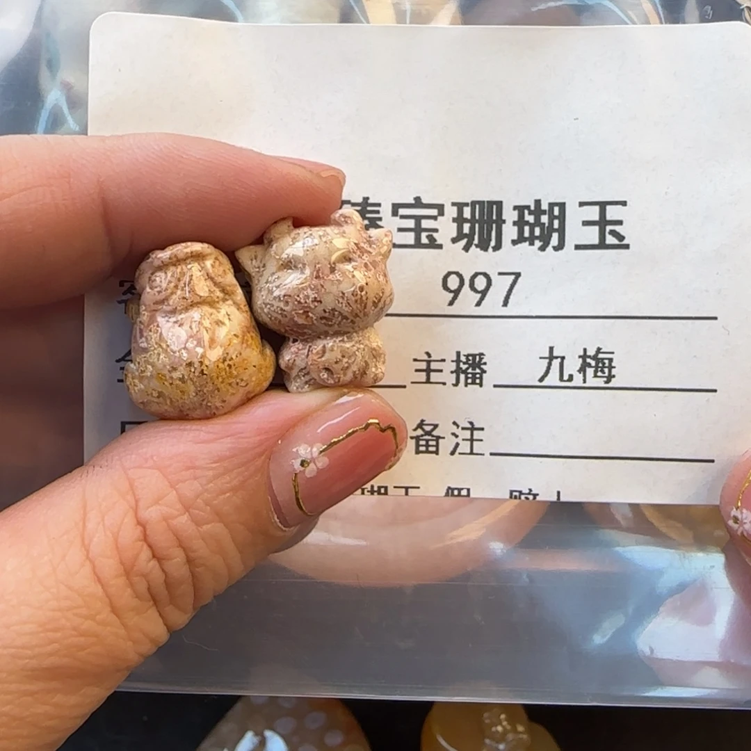 硅化珊瑚（珊瑚玉）未镶嵌颈饰