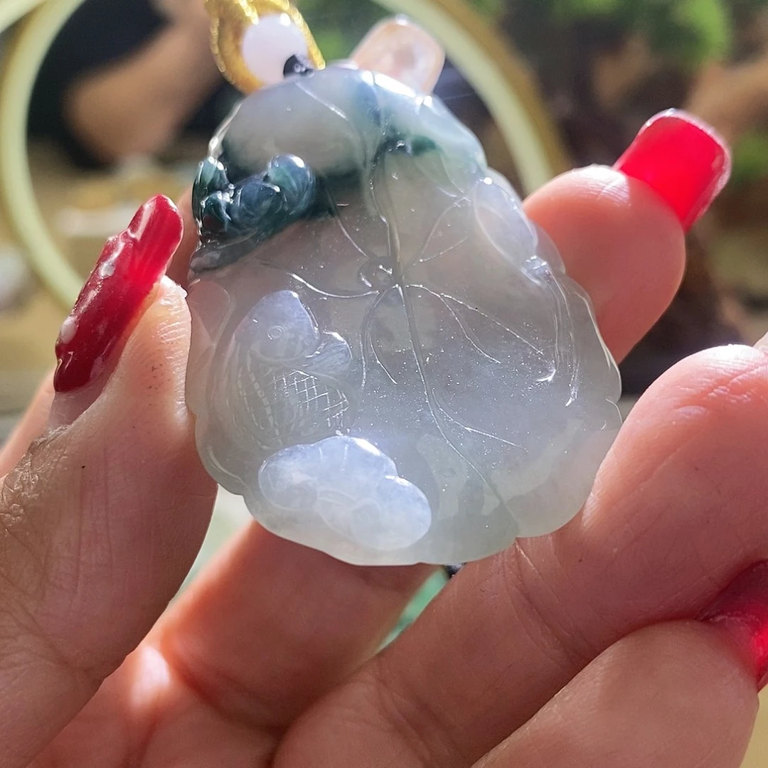 【闪购商品】翡翠颈饰未镶嵌鱼