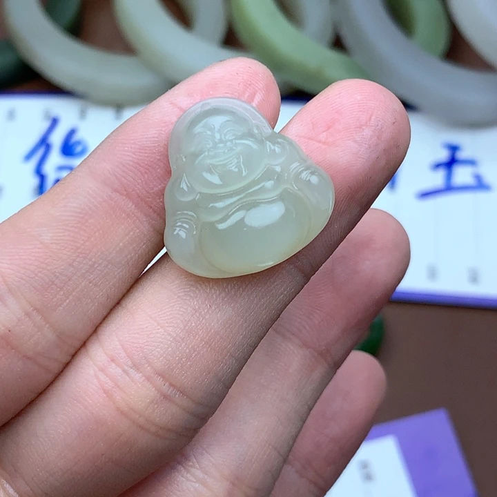 和田玉珠宝半成品未镶嵌一***树