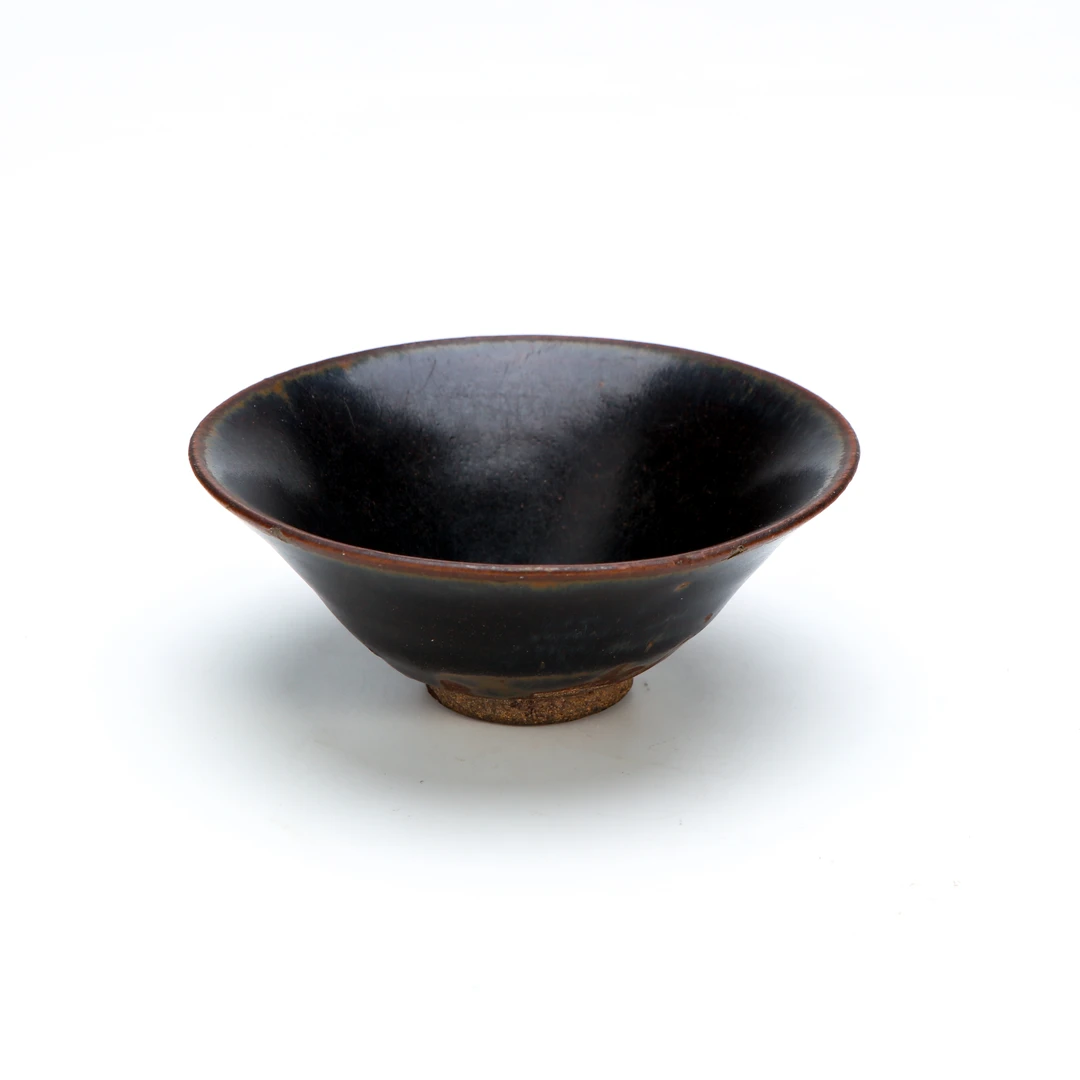 18.明代黑釉撇口盏【古董拍卖】