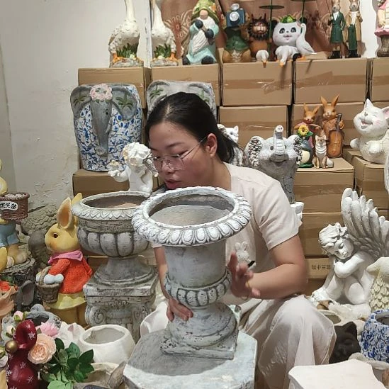 合成树脂氧化镁复古罗马盆