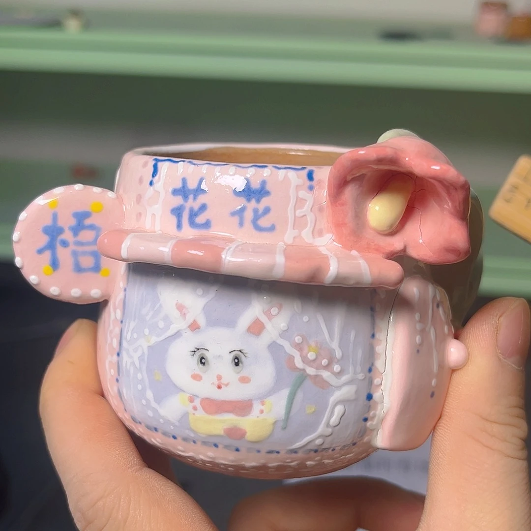 红陶老梧家瑕疵多肉花盆