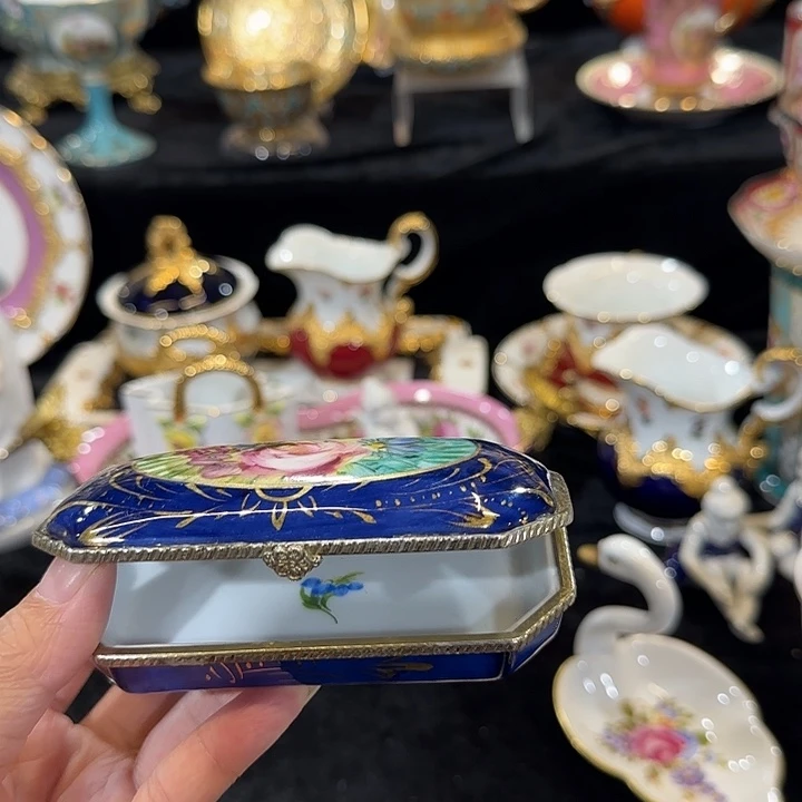 瓷片老货手绘首饰盒111