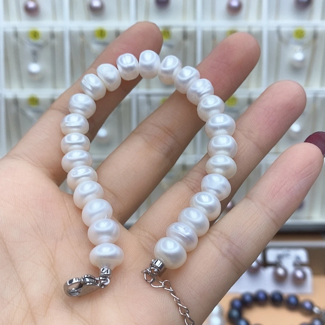 淡水珍珠颈饰合金