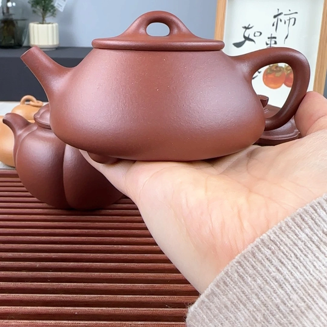 紫砂茶壶幸****始微瑕平盖