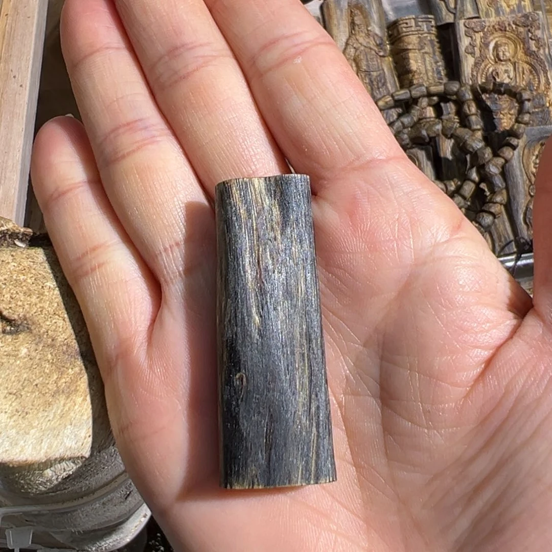 沉香吊坠绿棋楠吊坠4.6克