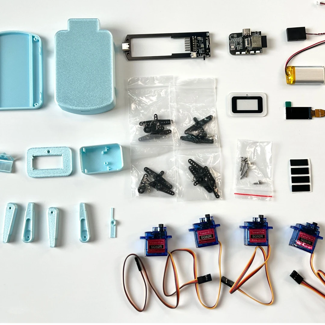 灵动桌宠新体验小智机器狗ESP-Hi成品散件（DIY手工组装）