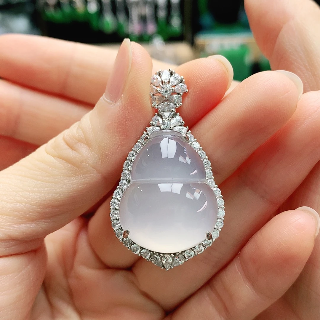 玛瑙/玉髓银S925镶嵌吊坠