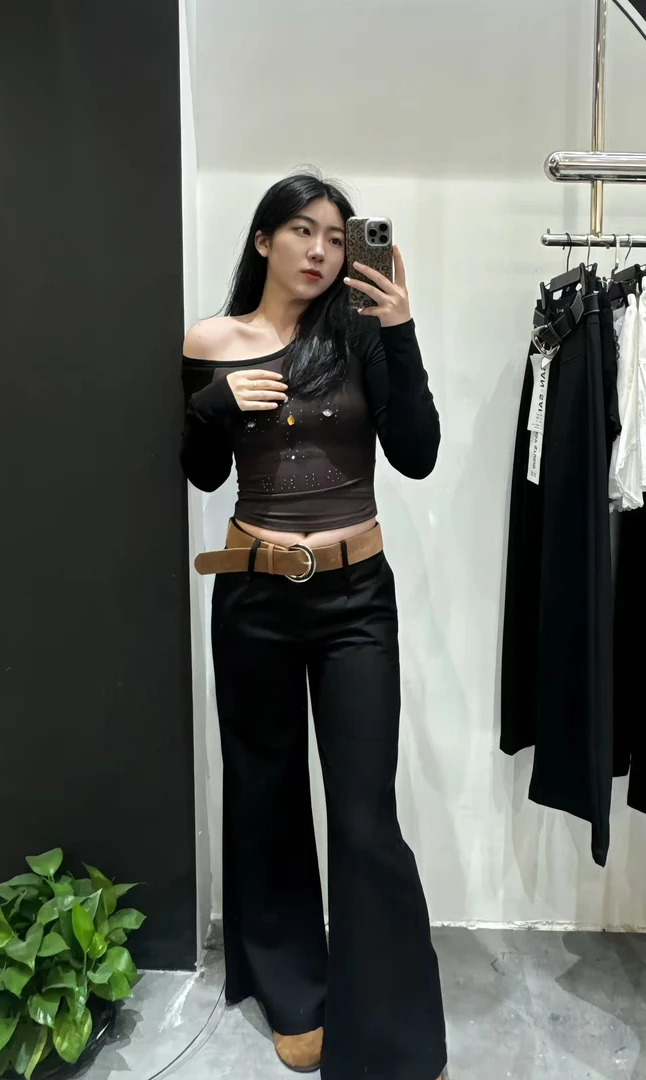 071~100黑＋设计师新款气质套装