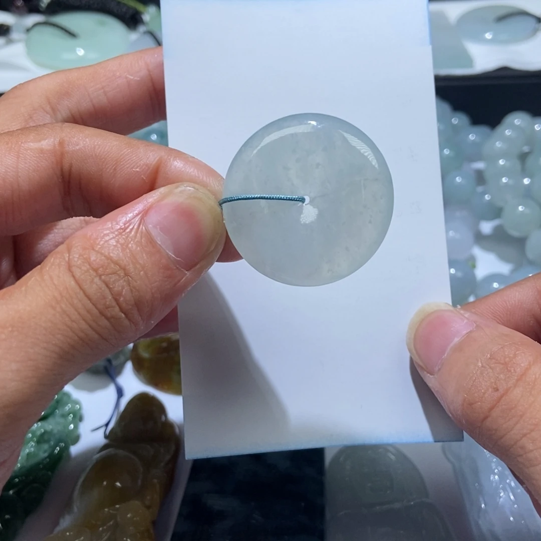 定制翡翠未镶嵌平安扣31.5-5.8