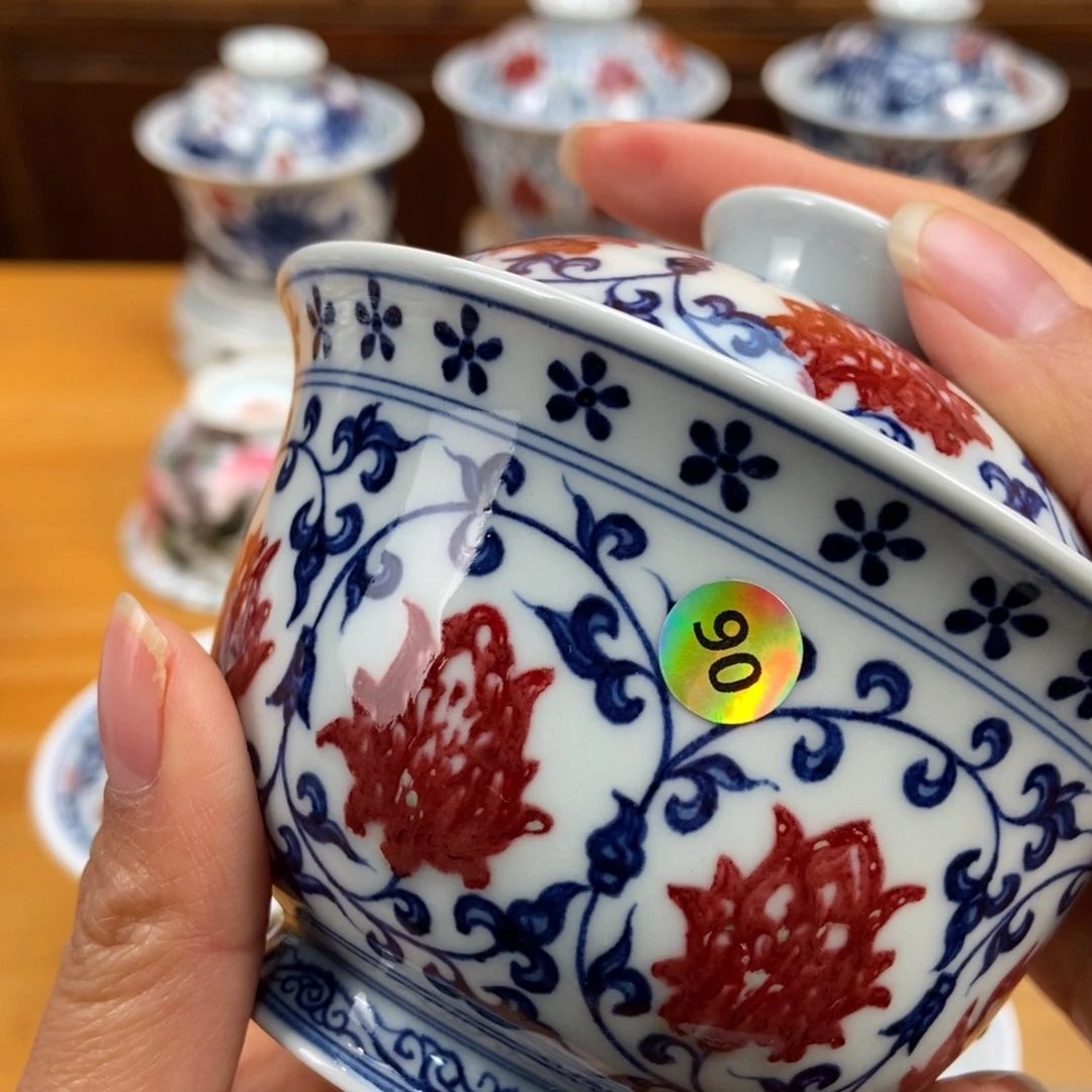 手绘现代茶具非古董