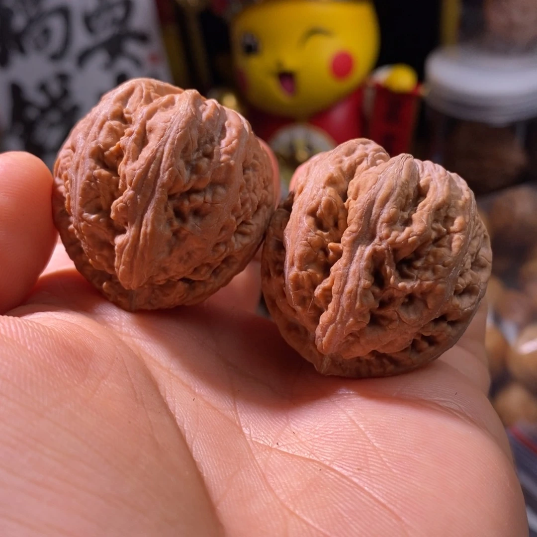 文玩核桃把件高****道核桃3阴皮