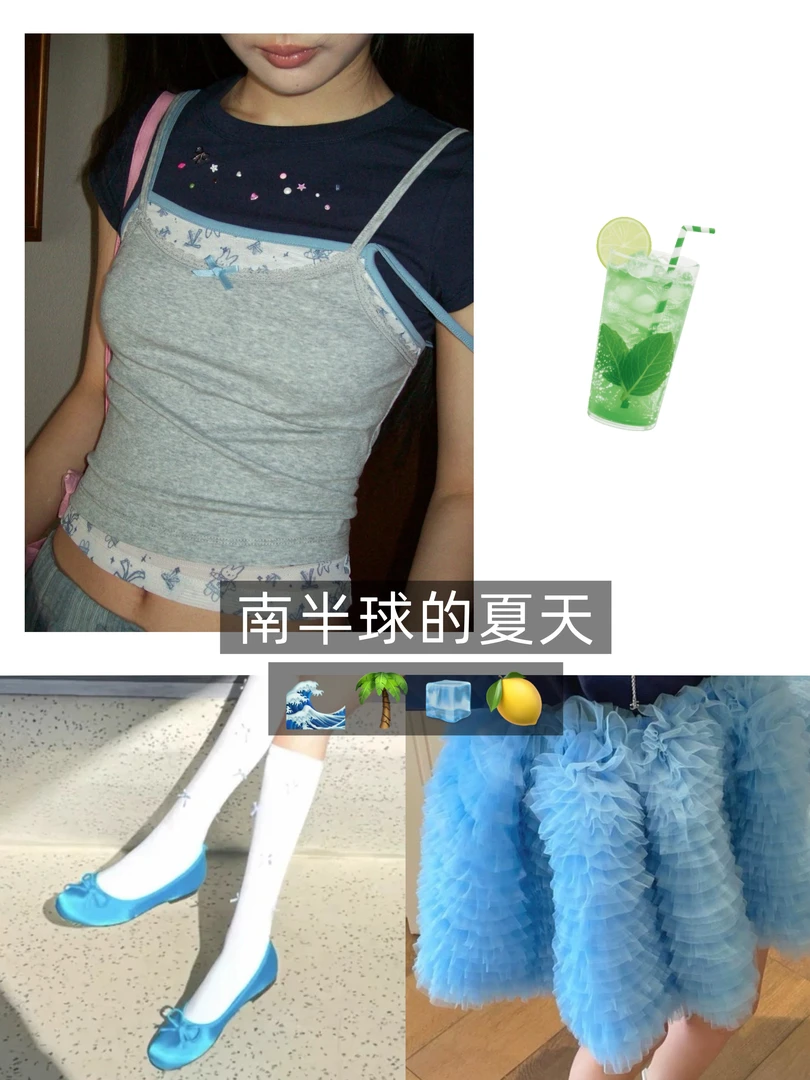 【祈愿少女】假三件撞色拼接不规则烫钻蕾丝缎面蝴蝶结T恤上衣女