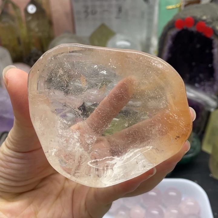 水晶珠宝半成品未镶嵌兔毛底座6