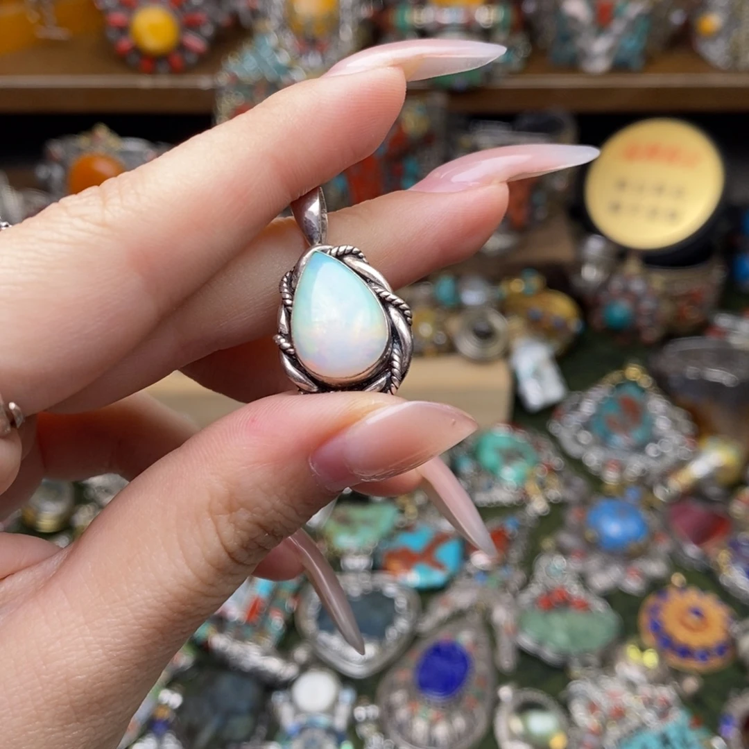 梅***西吊坠925银尼泊尔手工吊坠