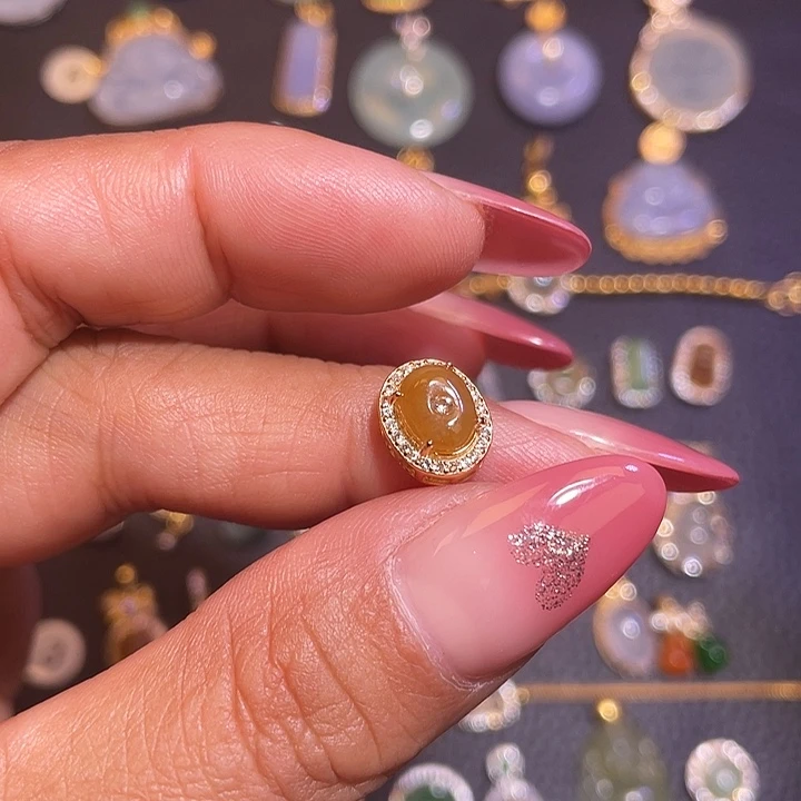 翡翠银S925镶嵌颈饰