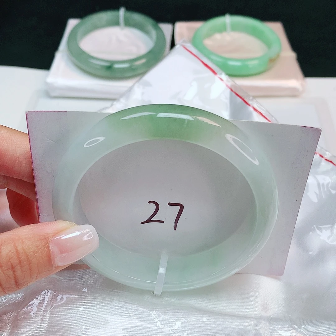 翡翠未镶嵌手镯 正圈58.2