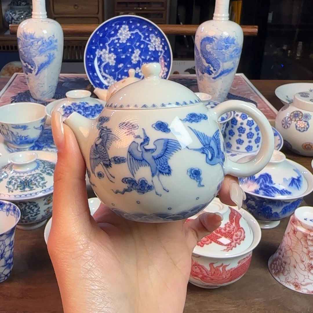 名窑口 六鹤茶壶福利