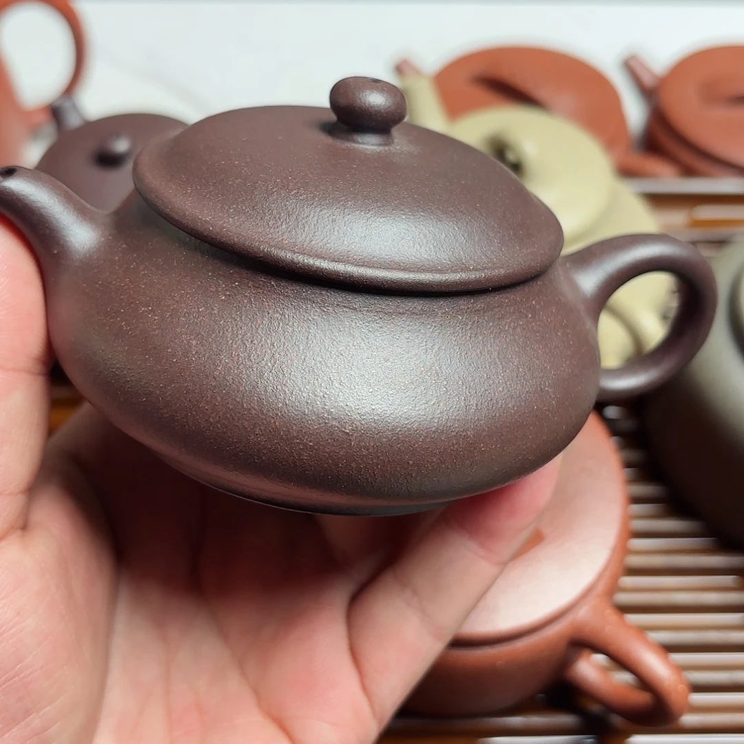 紫砂茶壶四**方全手工明炉